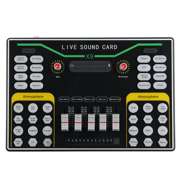 X9 Vibrato Fast Hand K Song Recording Device Dual Mobile Phone Live Broadcast Anchor USB 2-Channel S