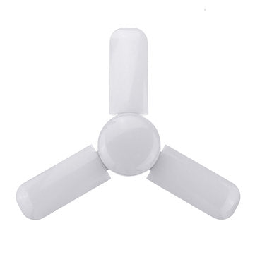AC175-265V E27 48W Pure White Angle Adjustable 3+1 Foldable 120LED Ceiling Light Bulb Indoor Garage