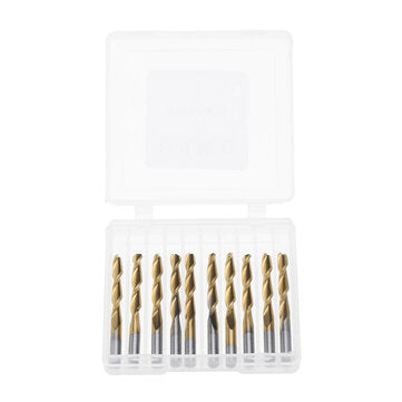 Drillpro 3.175mm Shank Spiral Ball Nose End Mill Cutter Titanuim Coated Milling Cutter CNC Tool