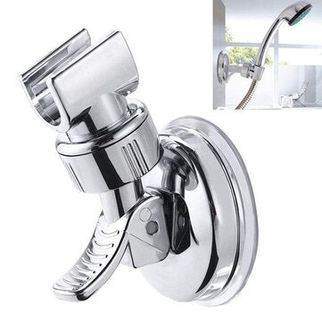 Universal Adjustable Hand Shower Holder Suction Cup Holder Full Plating Shower Rail Head Holder Bath