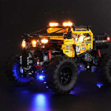 DIY LED Strip Light Kit ONLY For LEGO Technic 42099 4x4 For X-Treme Off-Roader Blue Chassis Car Bric