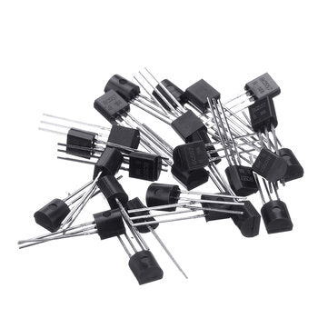 50pcs BC547+BC557 Each 25pcs BC547B BC557B NPN PNP Transistor TO-92 Power Triode Transistor Kit Bag