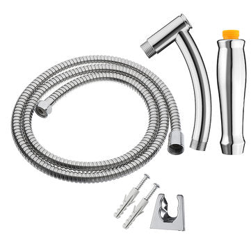 Square 8 Inch Rainfall Shower Head Extension with Shower Arm Hose Kit Overhead
