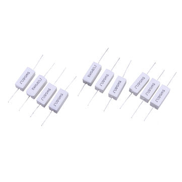 10pcs BPR56 5W 0.5R 0.5 Ohm 5w Non-inductive Ceramic Cement Resistor Wirewound Resistance
