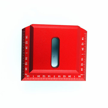 Aluminum Alloy 2-1/2 Inch 90 Degree Saddle Square L Shape Right Angle Marking Ruler Woodworking Scri