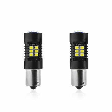 TXVSO8 1156 BA15S P21W 21SMD Car LED Light Bulb 5W Super Bright 6000K White Reverse Turn Signal Lamp