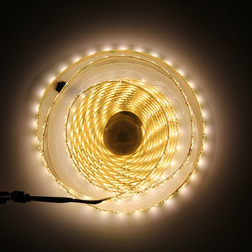 5M 4Pins Waterproof SMD2835 Double Color Warm White and Pure White LED Strip Light DC12V