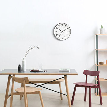 Time Aesthetics C lassic Wall Clock Silent Art Clock Non Ticking Excellent Accurate Sweep Movement M