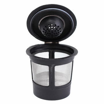 1Pcs Stainless Mesh Black Reusable Single Cup Keurig Solo Filter Pod K-Cup Coffee