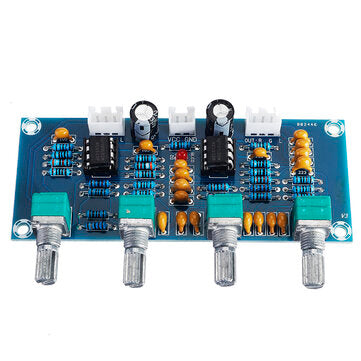 XH-A901 NE5532 Tone Board Preamp Pre-amp with Treble Bass Volume Adjustment Pre-amplifier Tone Contr