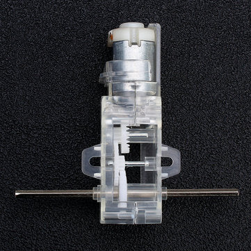 5pcs 1:28 Transparent Hexagonal Axis 130 Motor Gearbox for DIY Chassis Car Model