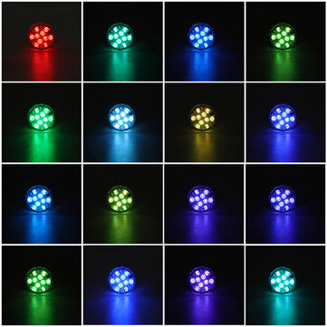 Waterproof IP68 Submersible RGB LED Underwater Light Remote Control Fountain Swimming Pool Lamp