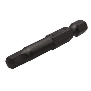 Drillpro 10pcs Screwdriver Set 50mm S2 Steel Black Hex Head Screwdriver Drill Bit Set