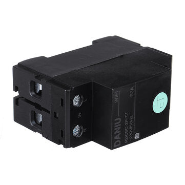 DANIU TUYA APP 2P 90A Smart WIFI Circuit Breaker Voltage Energy Power kWh Meter Time Timer Relay Swi