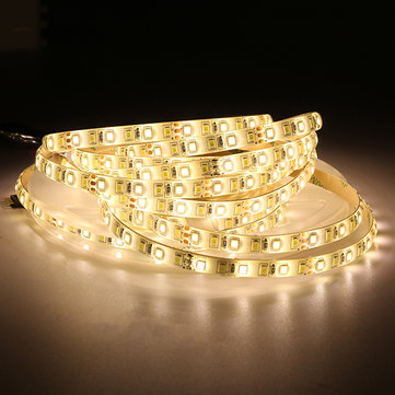 5M 4Pins Waterproof SMD2835 Double Color Warm White and Pure White LED Strip Light DC12V