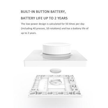 Yeelight YLKG08YL Smart bluetooth Wall Pasted Dimmer Light Switch for Ceiling Lamp ( Ecosystem Produ