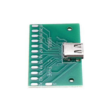 3pcs TYPE-C Female Test Board USB 3.1 with PCB 24P Female Connector Adapter For Measuring Current Co