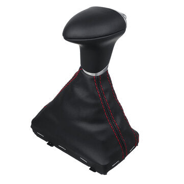 Gear Shift Knob Gaiter Boot Cover PU Leather For Audi A3 A4 A5 A6 Q7 8KD71313B Left-Hand Drive