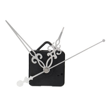 Silent DIY Quartz Wall Clock Movement Mechanism Mute Hands Repair Tool Parts Kit (COLOR.: SILVER)