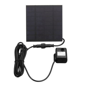 1.2W 7V Solar Powered Submersible Fountain Water Pump Panel Garden Pool Pond 160L/h