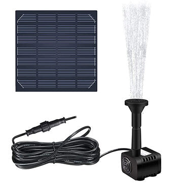 1.2W 180L/H Brushless Solar Panel Fountain Water Pump for Garden Pool Pond Aquarium Fountain
