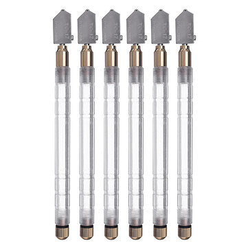 6Pcs TOYO Glass Cutter TC-17 Plastic Handle Straight Cutting Tool Self-oiling