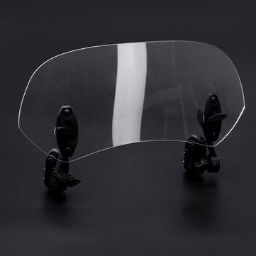 Universal Adjustable Clip On Transparent Windshield Extension Spoiler Wind Small Windscreen Deflecto