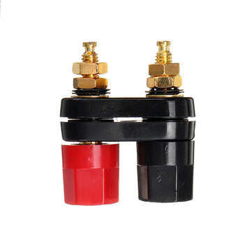 3Pcs Hexagonal Gold-plated Double-connecting String Double-row Banana Connector Banana Socket