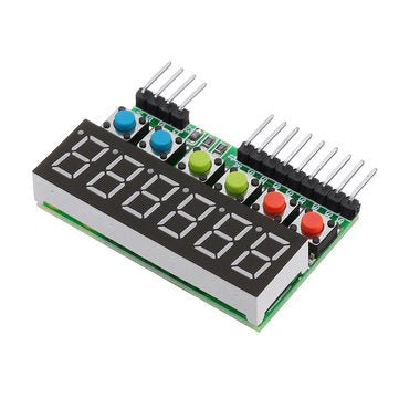 5pcs TM1637 6-Bits Tube LED Display Key Scan Module DC 3.3V To 5V Digital IIC Interface Six In One 0