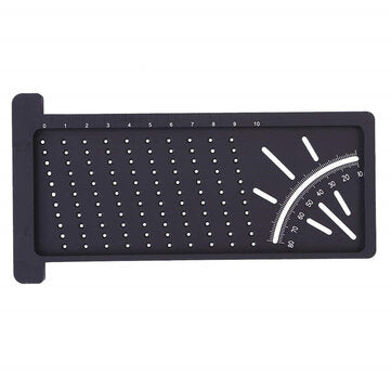 Wood Working Ruler 3D Mitre Angle Measuring Square Measure Tool 90 Degree with Car... (COLOR: BLACK)