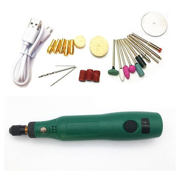 USB Mini Rotary Electric Grinder Drill 15000rpm Wood Stone Grinding Polishing Graving Pen