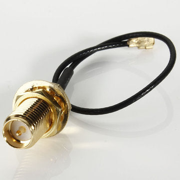 5x DANIU 10cm PCI U.FL / IPX to RP-SMA Female Jack Pigtail Cable