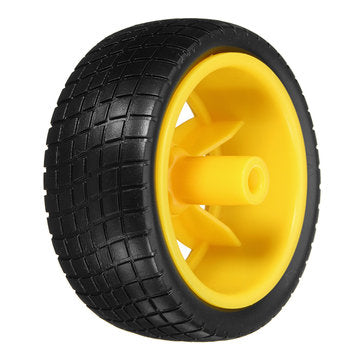 8 Pcs Smart Robot Rubber Tyres Wheels For  TT Motor