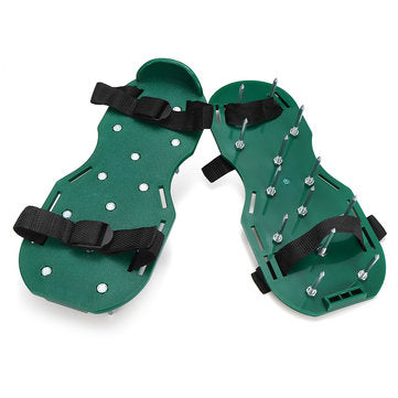 Lawn Aerator Shoes Spiked Sandals Aerating Soil Sandals Adjustable with Accessories