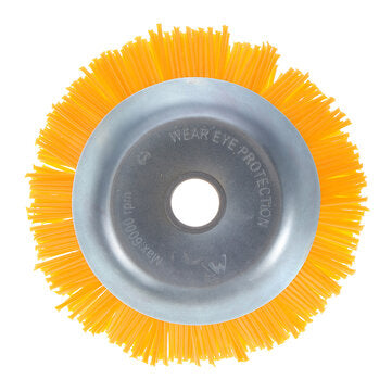Drillpro 200mm Nylon Trimmer Head Bowl Type Grass Brush Cutter Weeding Brush Wheel for Lawnmower