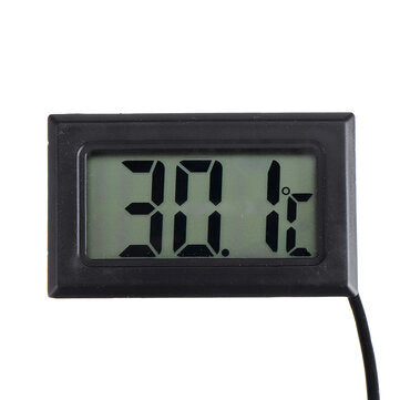 10Pcs 1M Thermometer Electronic Digital Display FY10 Embedded Thermometer Indoor and Outdoor Tempera