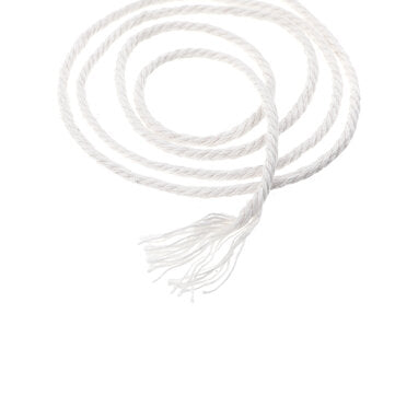 Natural Macrame Cord 3mm Cotton Cord with 8pcs Wood Ring and 2 Wooden Stick for DIY Craft Braided Wi