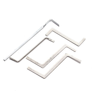 DANIU 5pcs Locksmith Tools Double Row Tension Tools Stainless Stell Lock Pick Tools