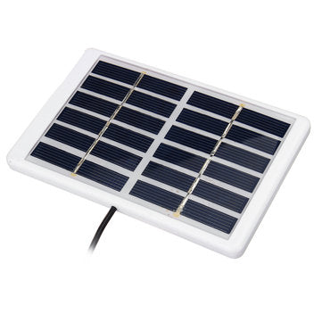 1.2W 6V Mini Portable Polycrystalline Solar Panel with Plastic Frame + 5521 DC Interface Cable