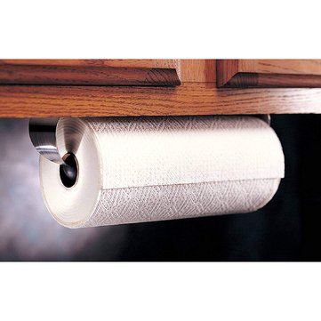 Stainless Steel Paper Towel Holder Wall Mount Roll Paper Under Cabinet Organizer Hanger Kitchen Home
