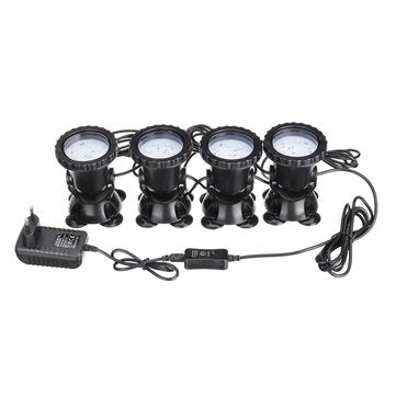 4 in 1 RGB LED Underwater Submersible Pond Spot Light Garden Tank Aquarium with Remote