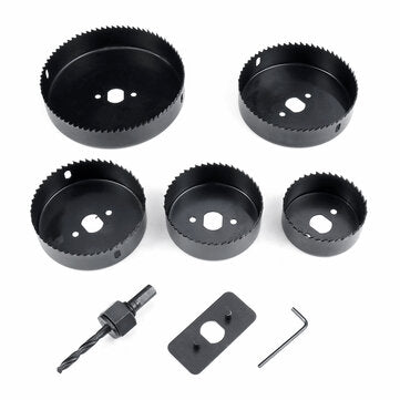 7/8/11/16pcs M42 Drilling Hole Saw Cutting Kit 26-75mm Opener Drill Bit Cutter Set (SIZE: 8)