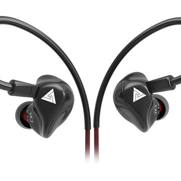 QKZ VK3 Metal Strong Bass Hifi In-ear Earphone Noise Cancelling Headset With Mic For Mobile Phone