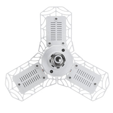 E27 LED Bulb Garage Lamp Deformable Ceiling Light Fixture Foldable Adjustable Workshop Lamp AC85-270