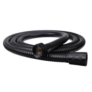1.5M Black Stainless Steel Bathroom Shower Hose Handheld Water Pipe Fittings Shower Head Hose Replac