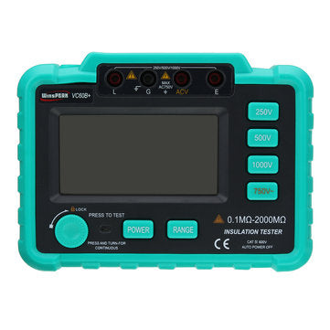 VC60B+ 250V/500V/1000V Digital Insulation Resistance Tester MegOhm Meter
