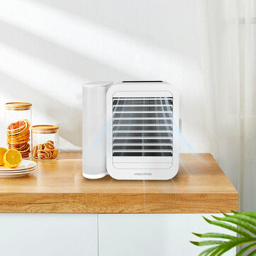 MICROHOO 6W 1000ml Water Capacity White Mini Air Conditioner Touch Screen Adjustment Energy Saving L