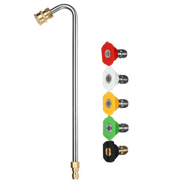 Pressure Washer Gutter Cleaner Attachment Angled Extension Wand for Gutter Cleaning 5 Spray Nozzle T