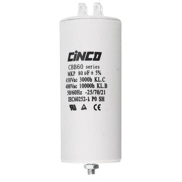 CBB60 80UF 450V Water Pump Motor Run Capacitor