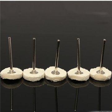5pcs 25mm Felt Cloth Polishing Buffing Wheel for Rotary Grinder Tool
